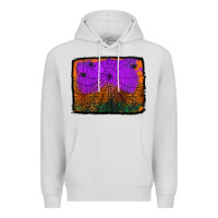 Dove Grey halloween spider web background Premium Hoodie - Jasminsmagicworld