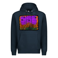 Navy halloween spider web background Premium Hoodie - Jasminsmagicworld