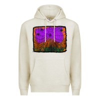 Oatmeal Heather halloween spider web background Premium Hoodie - Jasminsmagicworld