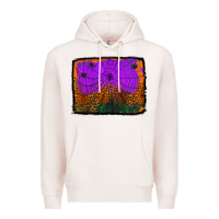 Pale Pink halloween spider web background Premium Hoodie - Jasminsmagicworld