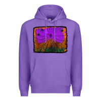 Purple halloween spider web background Premium Hoodie - Jasminsmagicworld