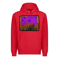Red halloween spider web background Premium Hoodie - Jasminsmagicworld