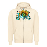 Sandshell jesus sunflower Zipper Hoodie - JahusDesignShop