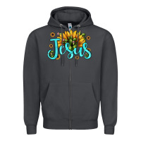 Smoke jesus sunflower Zipper Hoodie - JahusDesignShop