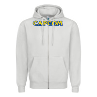 Dove Grey capcom Zipper Hoodie - linhVisuals