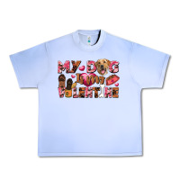 Grape Ice my dog is my valentine Urban Heavy Tee - FaDigitalArtStudio
