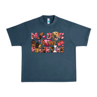 Midnight Navy my dog is my valentine Urban Heavy Tee - FaDigitalArtStudio