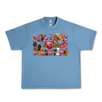 Pebble Blue my dog is my valentine Urban Heavy Tee - FaDigitalArtStudio