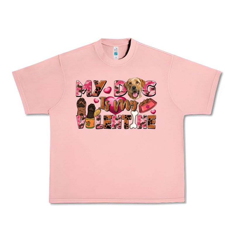 My Dog Is My Valentine Urban Heavy Tee by FaDigitalArtStudio | Teevron