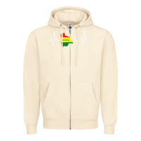 Sandshell heartbeat design bolivian flag bolivia Zipper Hoodie - linhVisuals