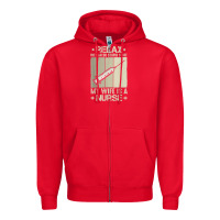 Red relax we can do stupid stuff my wife is a nurse Zipper Hoodie - linhVisuals