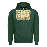 Sports Green hennything is possible Zipper Hoodie - linhVisuals