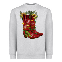 Christmas Boots Heavyweight Sweatshirt | Teevron