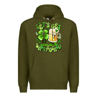Army Green let's get shamrocked Premium Hoodie - Artiststas