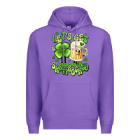 Purple let's get shamrocked Premium Hoodie - Artiststas
