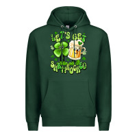 Sports Green let's get shamrocked Premium Hoodie - Artiststas