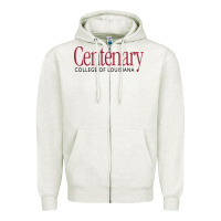 Oatmeal Heather centenary college of louisiana Zipper Hoodie - linhVisuals