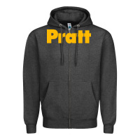 Charcoal Heather pratt institute Zipper Hoodie - linhVisuals