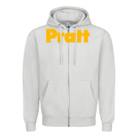 Dove Grey pratt institute Zipper Hoodie - linhVisuals