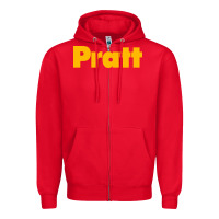 Red pratt institute Zipper Hoodie - linhVisuals