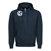 Navy cabrini Zipper Hoodie - linhVisuals
