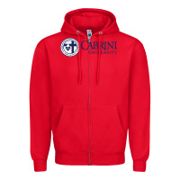 Red cabrini Zipper Hoodie - linhVisuals