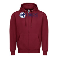 Burgundy cabrini Zipper Hoodie - linhVisuals