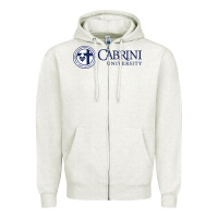 Oatmeal Heather cabrini Zipper Hoodie - linhVisuals