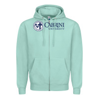 Seafoam cabrini Zipper Hoodie - linhVisuals