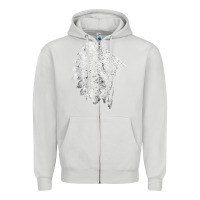 Dove Grey native american feather headdress indian chief tribes prid t shirt Zipper Hoodie - linhVisuals