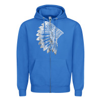 True Royal native american feather headdress indian chief tribes prid t shirt Zipper Hoodie - linhVisuals