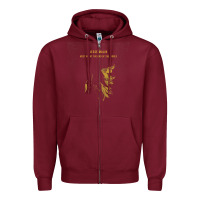 Burgundy jesse malin  music Zipper Hoodie - linhVisuals