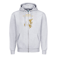 Heather Grey jesse malin  music Zipper Hoodie - linhVisuals