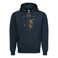 Navy jesse malin  music Zipper Hoodie - linhVisuals