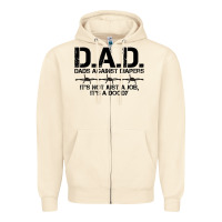 Sandshell d.a.d. dads against diapers men's humor funny t shirt Zipper Hoodie - linhVisuals