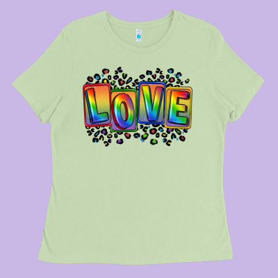 Love Pride Ladies Tee Designed By Fadigitalartstudio