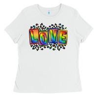 White Love pride Ladies Tee - FaDigitalArtStudio