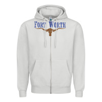 Dove Grey vintage fort worth texas flag men women kids Zipper Hoodie - linhVisuals