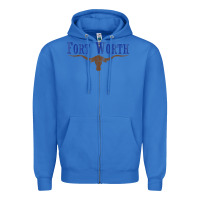 True Royal vintage fort worth texas flag men women kids Zipper Hoodie - linhVisuals