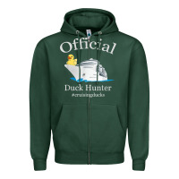Sports Green official duck hunter rubber duck cruisingducks t shirt Zipper Hoodie - linhVisuals