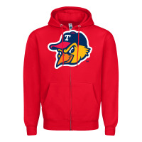 Red the-toledo-mud-hens-pen Zipper Hoodie - linhVisuals
