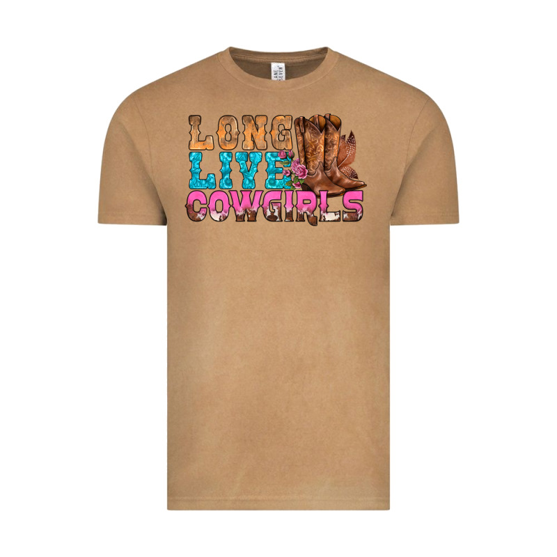 Western Long Live Cowgirls With Roses Vintage Tee by BundleAndBundleShop | Teevron
