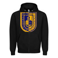Black new york city college of technology Zipper Hoodie - linhVisuals