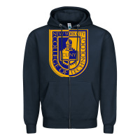Navy new york city college of technology Zipper Hoodie - linhVisuals