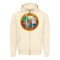 Sandshell salisbury university vectorized Zipper Hoodie - linhVisuals