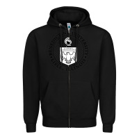Black Benedictine University Zipper Hoodie - linhVisuals