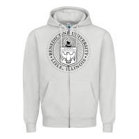 Dove Grey Benedictine University Zipper Hoodie - linhVisuals