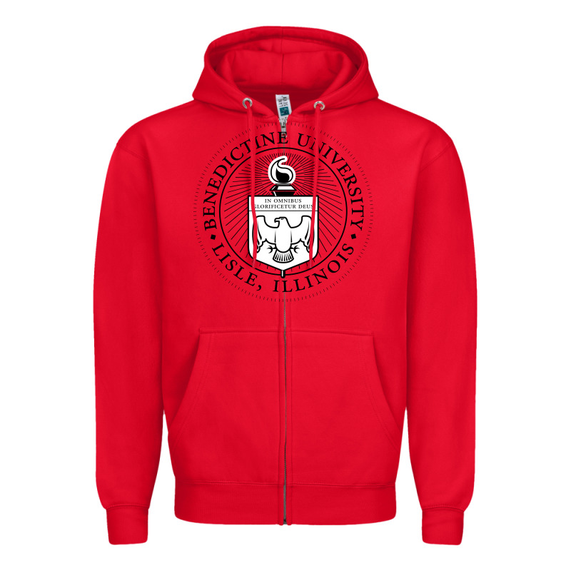 Benedictine University Zipper Hoodie by linhVisuals | Teevron