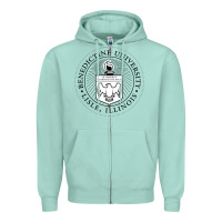Seafoam Benedictine University Zipper Hoodie - linhVisuals