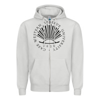 Dove Grey Case Western Reserve University Zipper Hoodie - linhVisuals